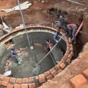 Building a bio digester at the Nandi Schools project